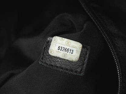 Chanel Vintage CC Resin Chain Tote Leather, BLACK, LEATHER, Tote bag