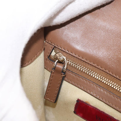 Valentino Garavani Rolling Rockstud Glam Lock Shoulder Bag Leather, BROWN, LEATHER, Shoulder bag