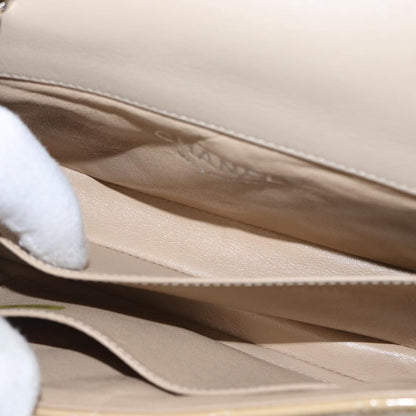 Chanel Vintage Classic Single Flap Bag Quilted Patent, YELLOW, PATENT_LEATHER, Shoulder bag