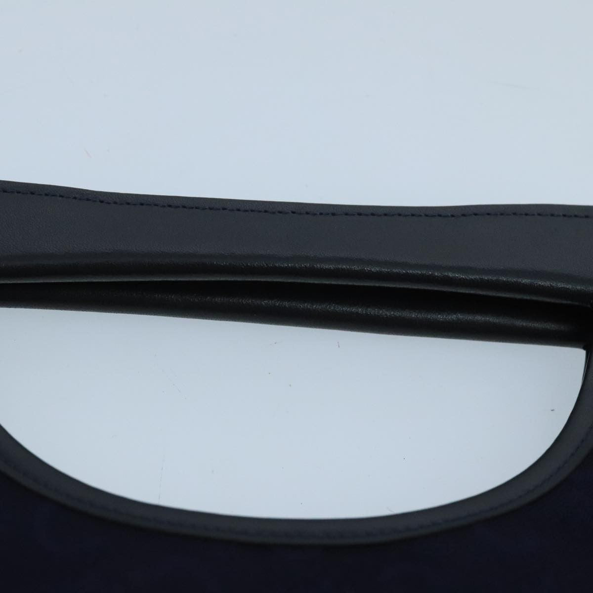 Celine C Macadam Handbag Canvas, NAVY, CANVAS, Handbag