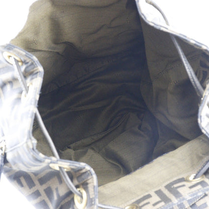 Fendi FENDI BACKPACK DAYPACK ZUCCA Canvas, BROWN, CANVAS, Backpack