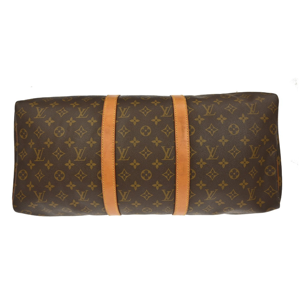 Louis Vuitton Keepall Bag Monogram Canvas, BROWN, CANVAS, Travel bag