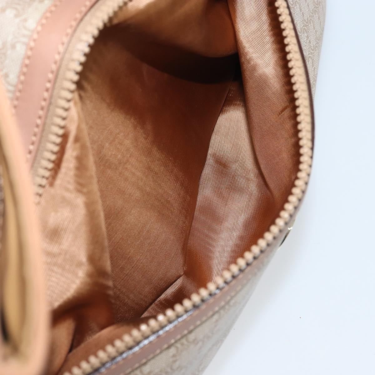 Celine C Macadam Pouch Canvas, Beige, PVC, Clutch