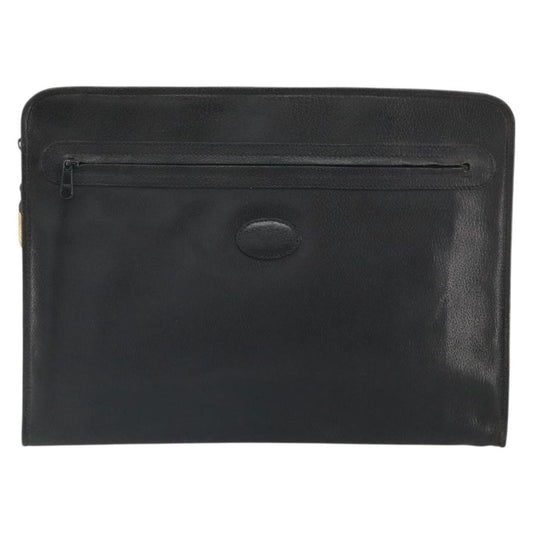 Gucci Vintage clutch Bag Leather, BLACK, LEATHER, Clutche & pouche