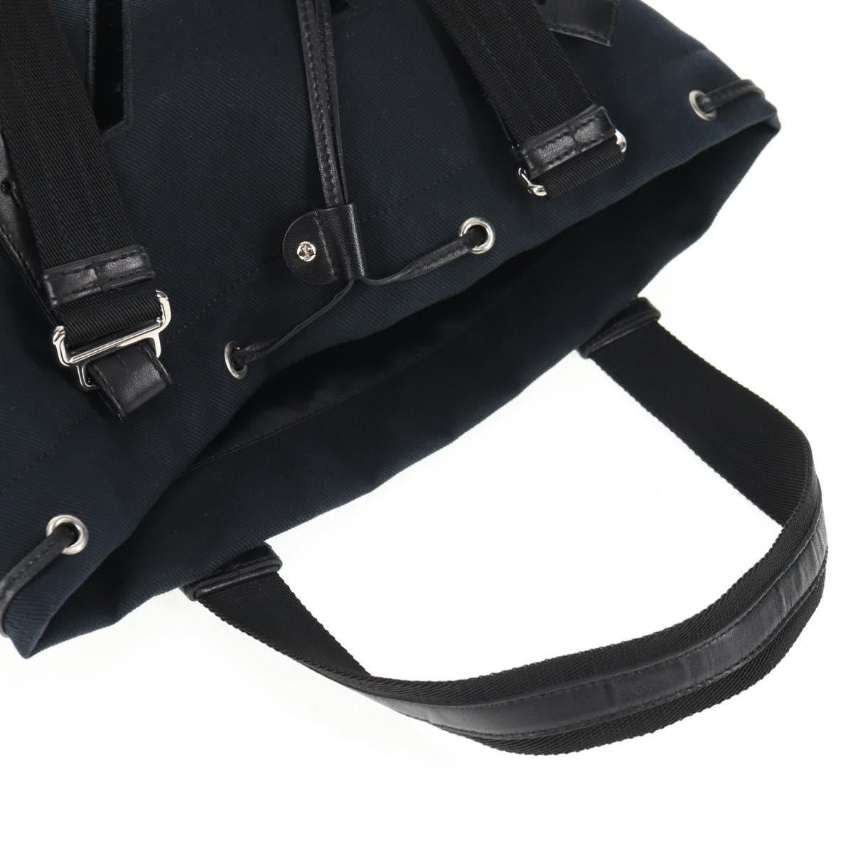 Saint Laurent Kahala Drawstring Tote Canvas, BLACK, CANVAS, Tote bag