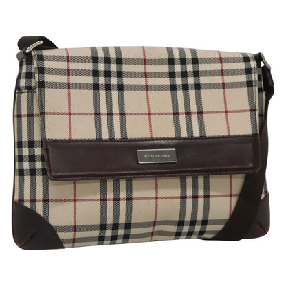 Burberry Nova check Shoulder bag Canvas, BEIGE, CANVAS, Shoulder bag