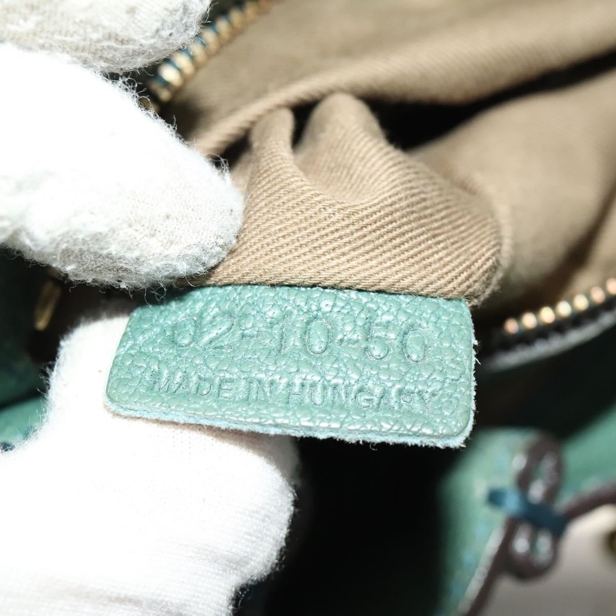 Chloe Elsie Satchel Leather, GREEN, LEATHER, Handbag