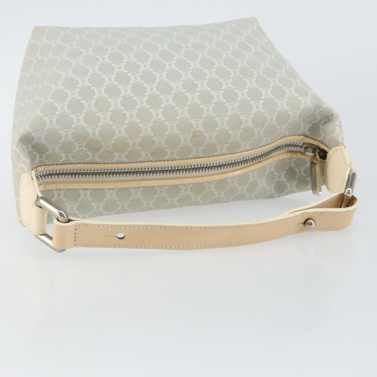 Celine Macadam Handbag Macadam with leather, SILVER, CANVAS, Handbag