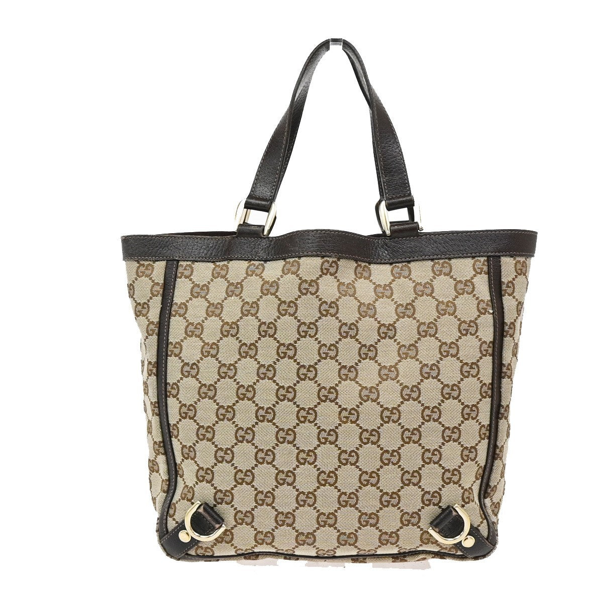 Gucci Abbey D-Ring Tote GG Canvas, BROWN, CANVAS, Tote bag