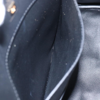 Salvatore Ferragamo Studio Satchel Leather, BLACK, LEATHER, Handbag