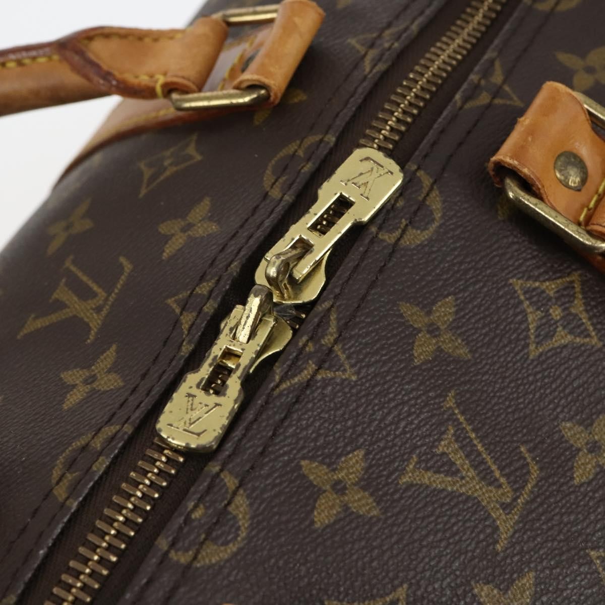 Louis Vuitton Keepall Bag Monogram Canvas, BROWN, CANVAS, Handbag