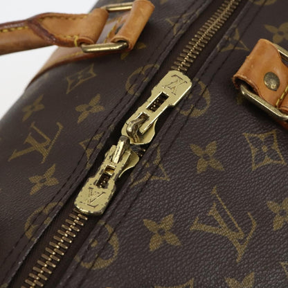 Louis Vuitton Keepall Bag Monogram Canvas, BROWN, CANVAS, Handbag