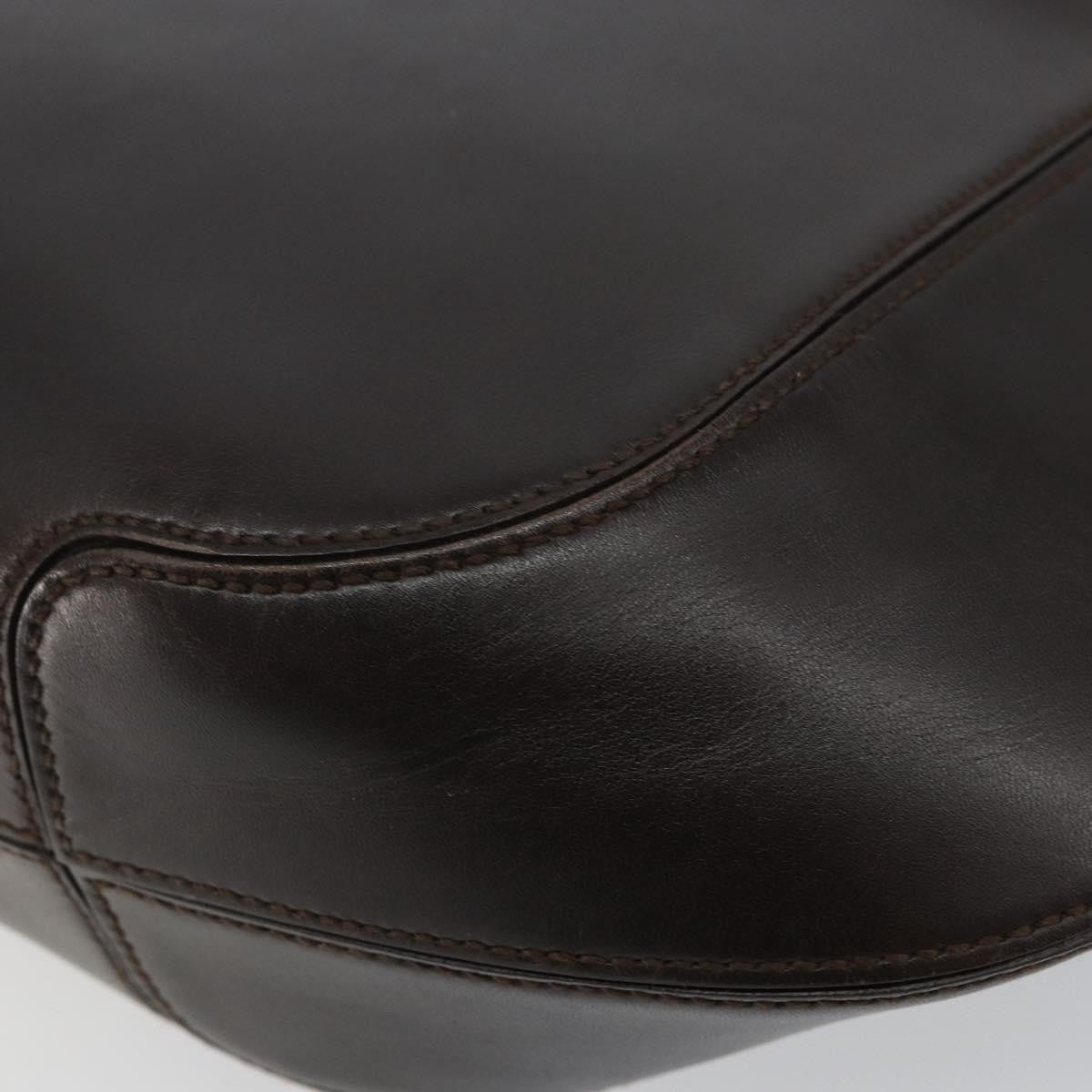 Salvatore Ferragamo Gancini handbag Leather, BLACK, LEATHER, Handbag