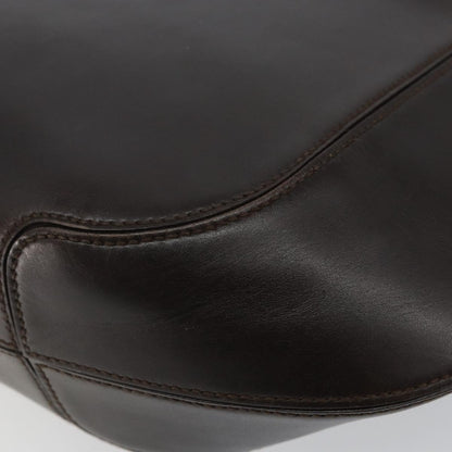 Salvatore Ferragamo Gancini handbag Leather, BLACK, LEATHER, Handbag