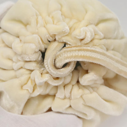 Prada Drawstring Pouch Velvet, BEIGE, VELVET, Clutche & pouche