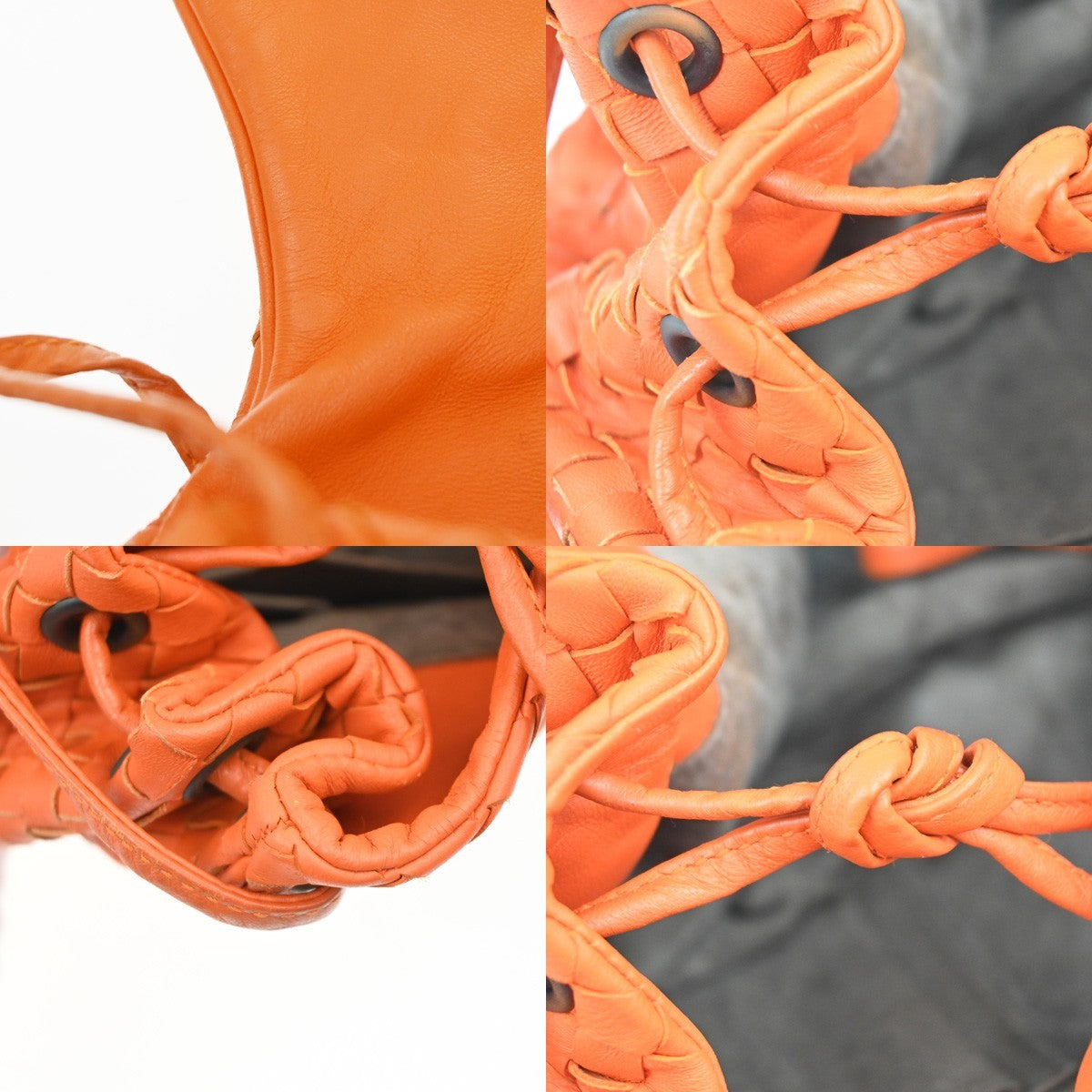 Bottega Veneta Intrecciato Shoulder bag Leather, Orange, Leather, Handbag