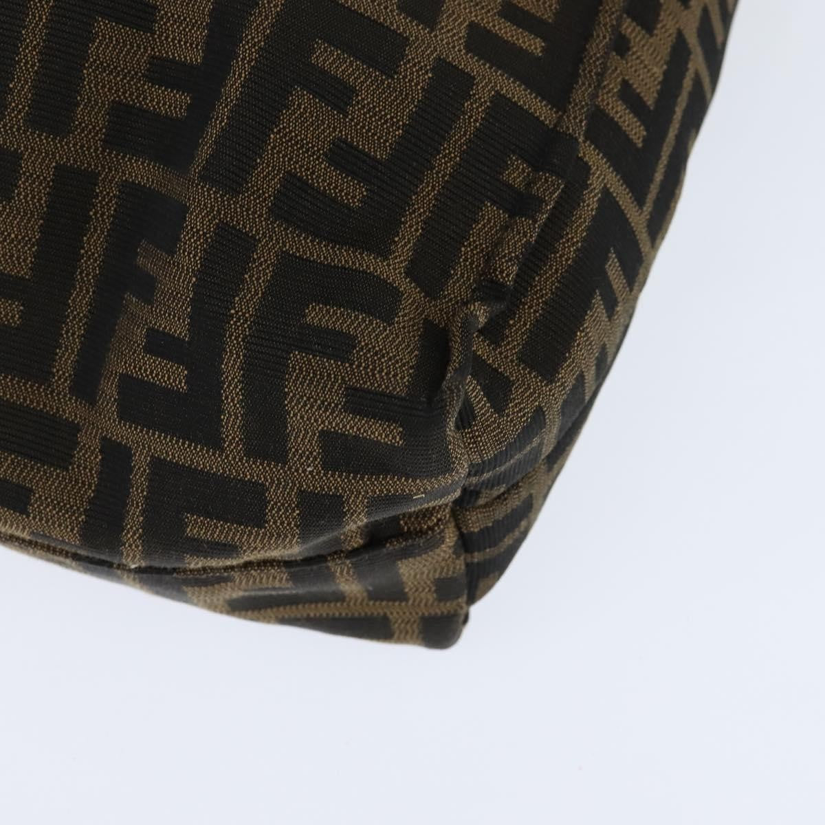 Fendi Open Shopping Tote Zucca Canvas, BROWN, CANVAS, Tote bag