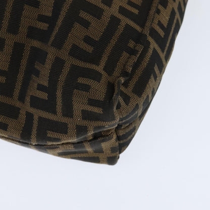 Fendi Open Shopping Tote Zucca Canvas, BROWN, CANVAS, Tote bag