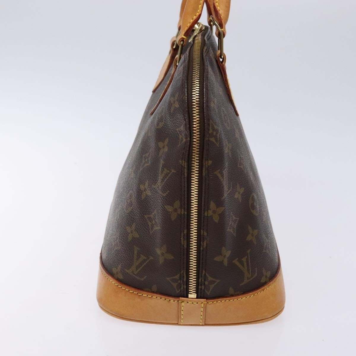 Louis Vuitton Alma Handbag Monogram Canvas, BROWN, CANVAS, Handbag