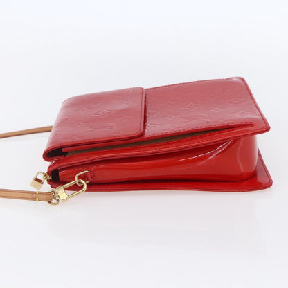 Louis Vuitton Mott Handbag Monogram Vernis, RED, PATENT_LEATHER, Clutche & pouche