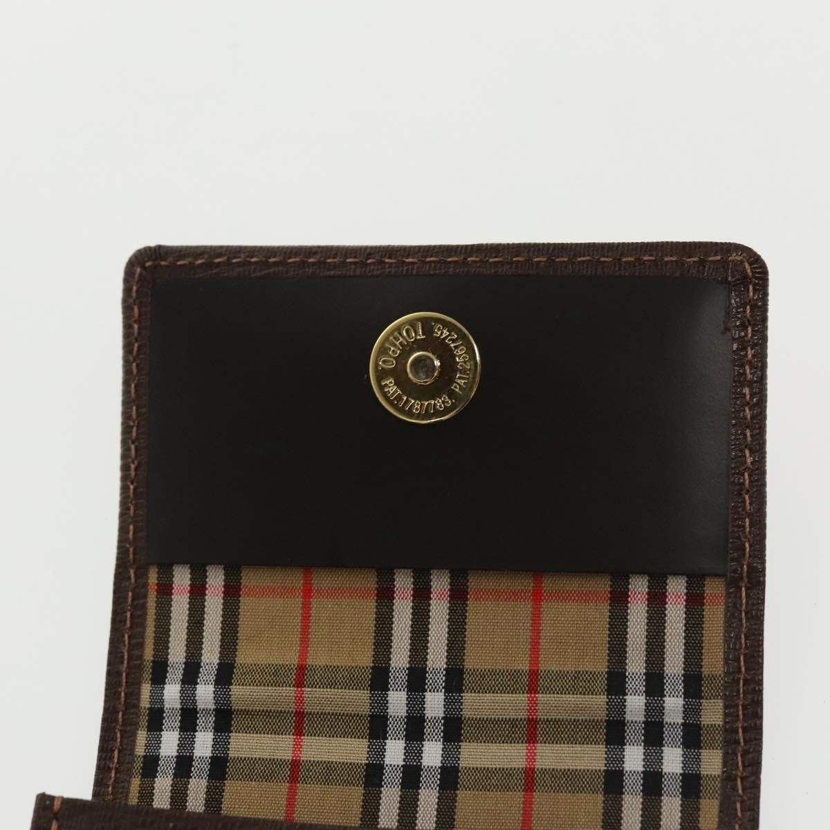 Burberry Vintage Pouch Leather, BROWN, LEATHER, Clutche & pouche