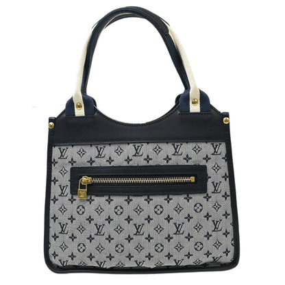 Louis Vuitton Kathleen Tote Mini Lin, Blue, Canvas, Handbag