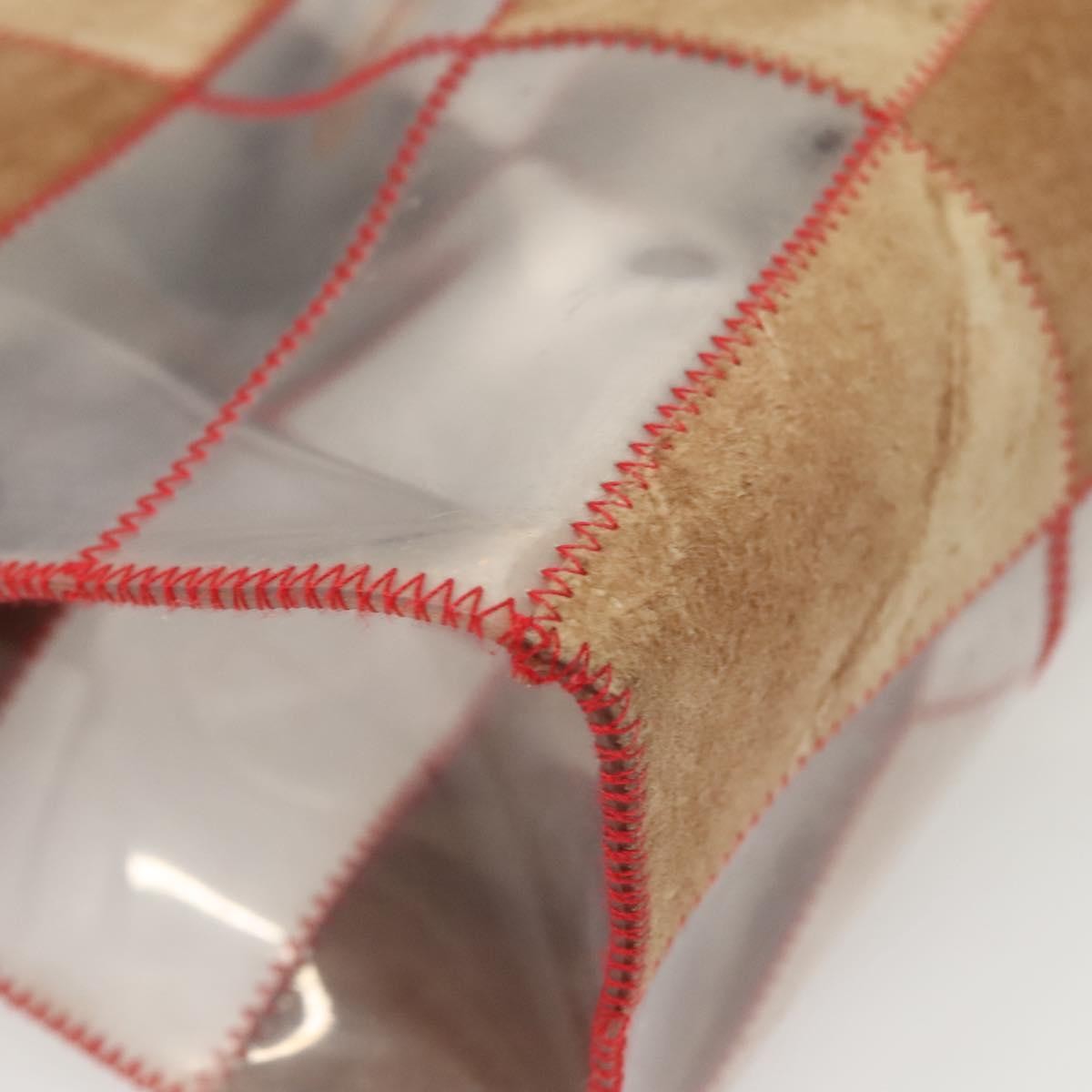 Chanel Naked Patchwork Tote PVC and Suede, BEIGE, SUEDE, Tote bag