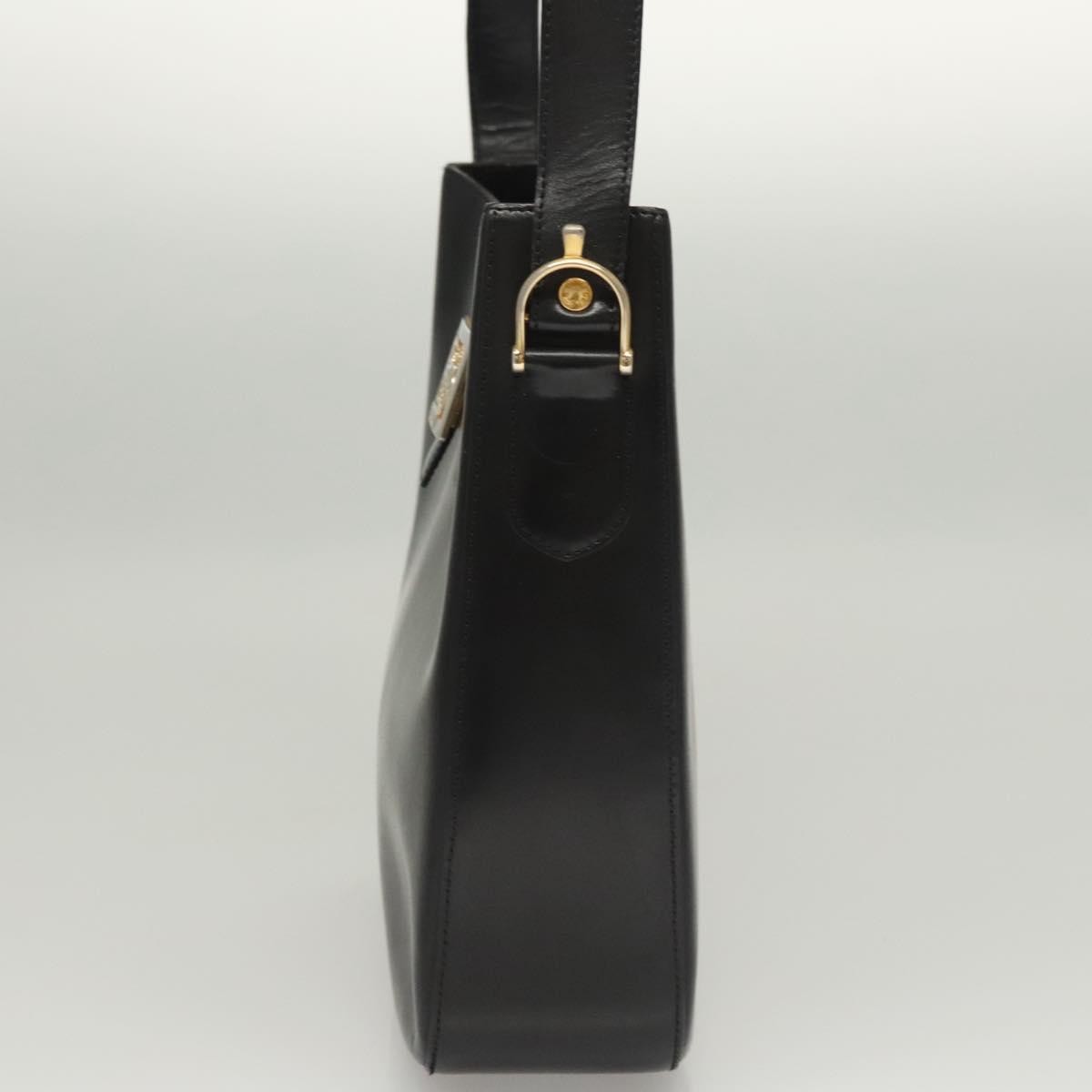 Celine Horse Carriage Shoulder bag Leather, BLACK, LEATHER, Shoulder bag
