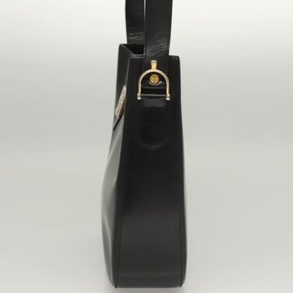 Celine Horse Carriage Shoulder bag Leather, BLACK, LEATHER, Shoulder bag