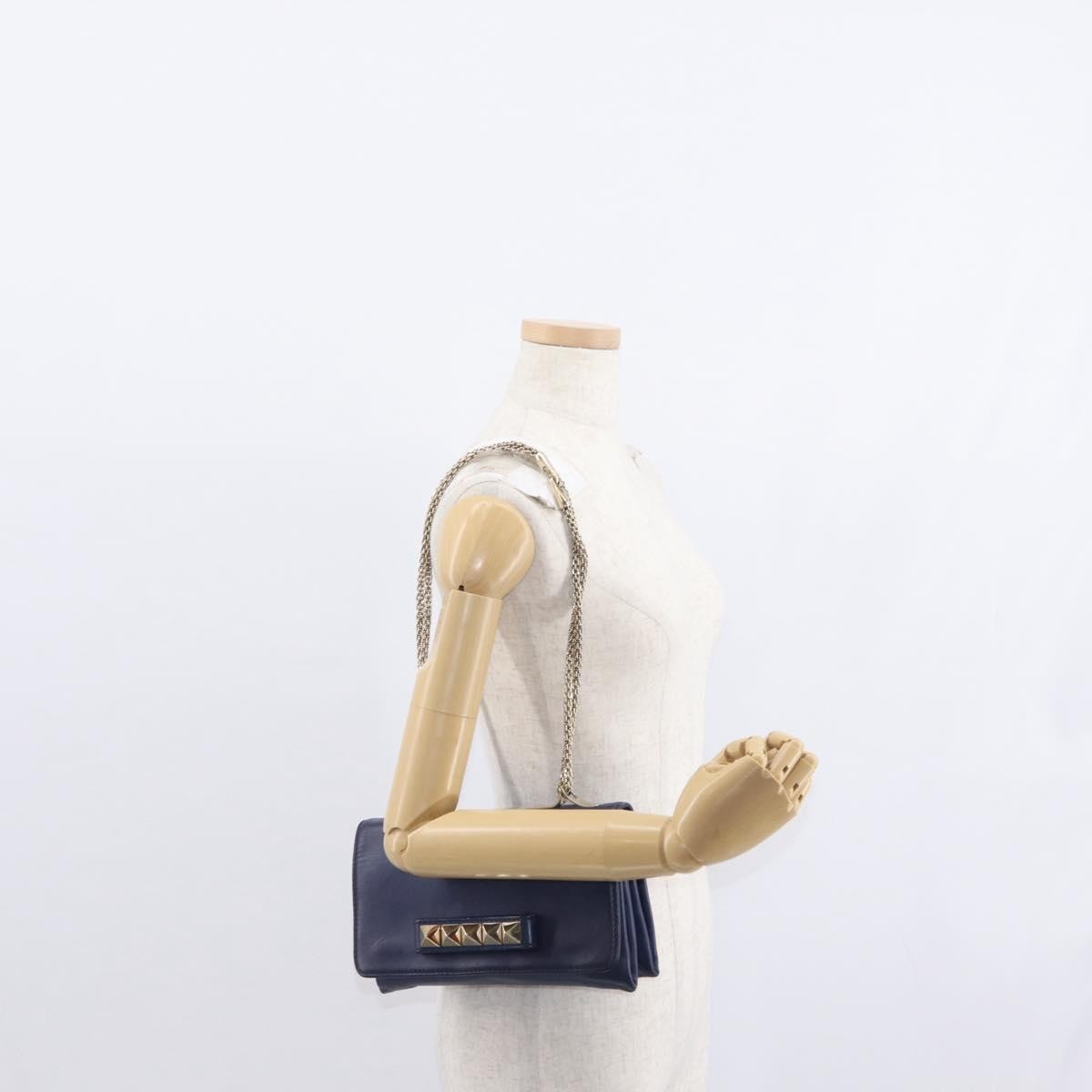 Valentino Garavani Va Va Voom Flap Shoulder Bag Leather, NAVY, LEATHER, Shoulder bag