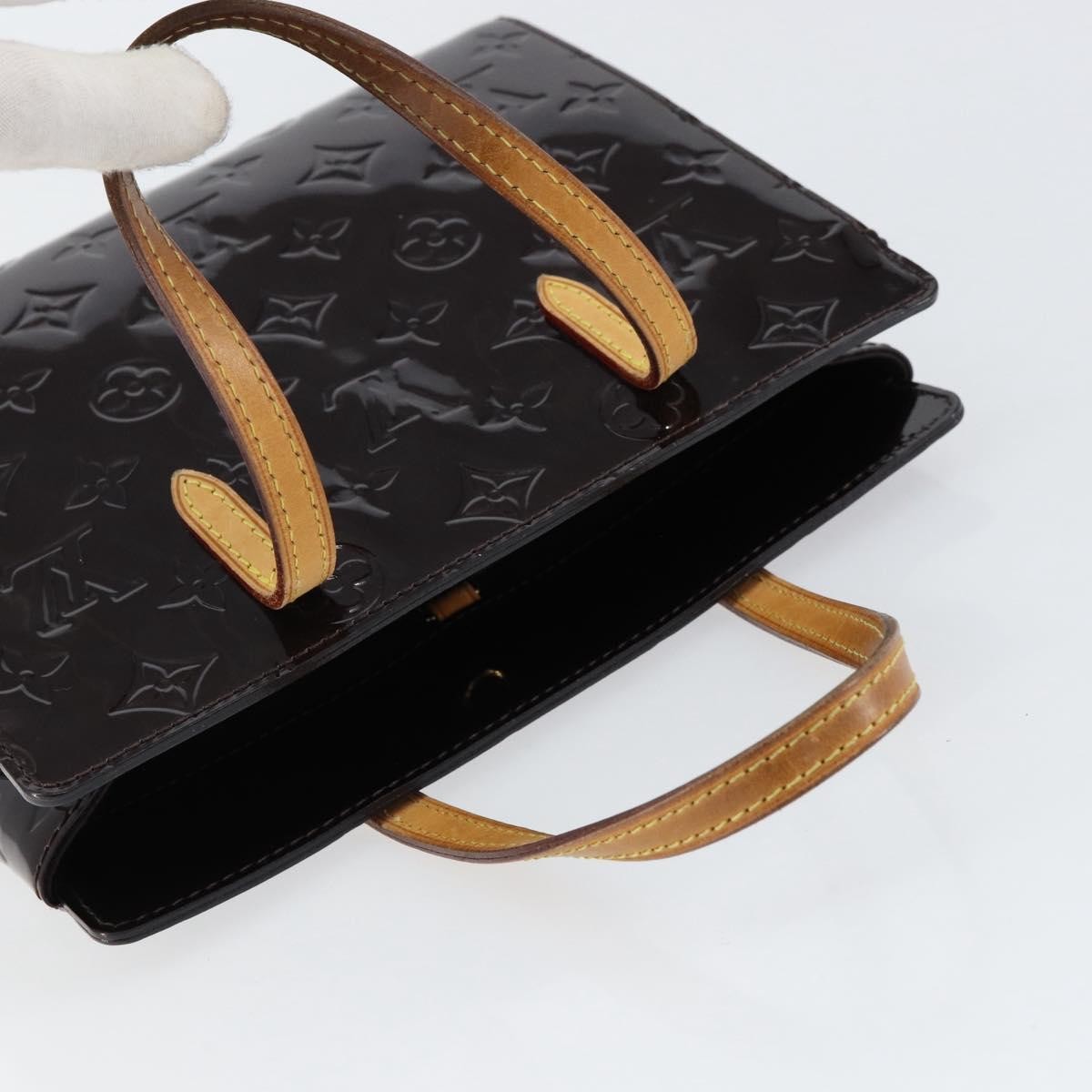 Louis Vuitton Catalina Handbag Monogram Vernis, PURPLE, PATENT_LEATHER, Handbag