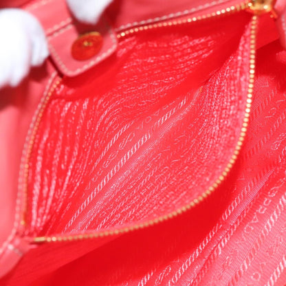 Prada Bow Tote Tessuto, ORANGE, NYLON, Handbag