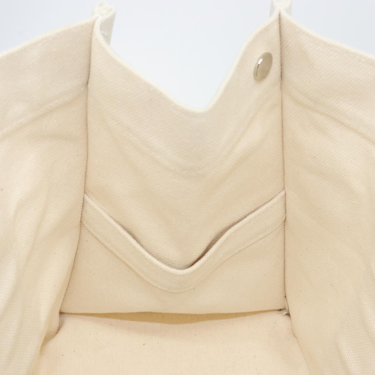 Hermes Bora Bora Tote Toile, WHITE, CANVAS, Tote bag