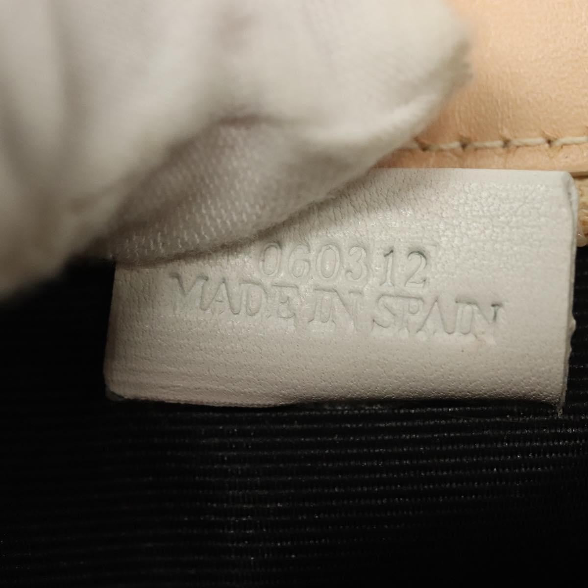 Loewe Flat Zip Pouch Leather, WHITE, LEATHER, Clutche & pouche