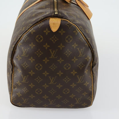 Louis Vuitton Keepall Bag Monogram Canvas, BROWN, CANVAS, Travel bag