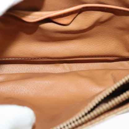 Celine Macadam Shoulder Bag PVC Leather, BEIGE, CANVAS, Shoulder bag