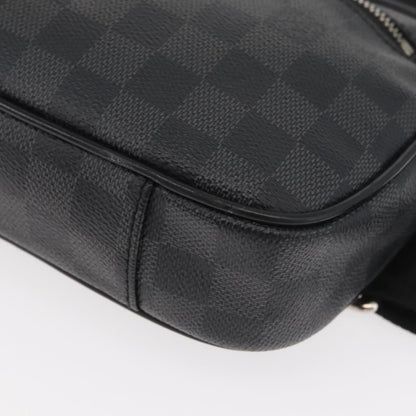 Louis Vuitton Ambler Waist Bag Damier Graphite, Gray, Canvas, Shoulder Bag