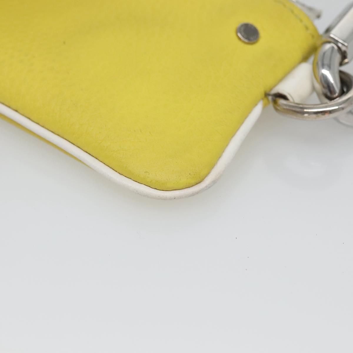Louis Vuitton Pochette Clés Everyday LV leather, YELLOW, LEATHER, Wallets
