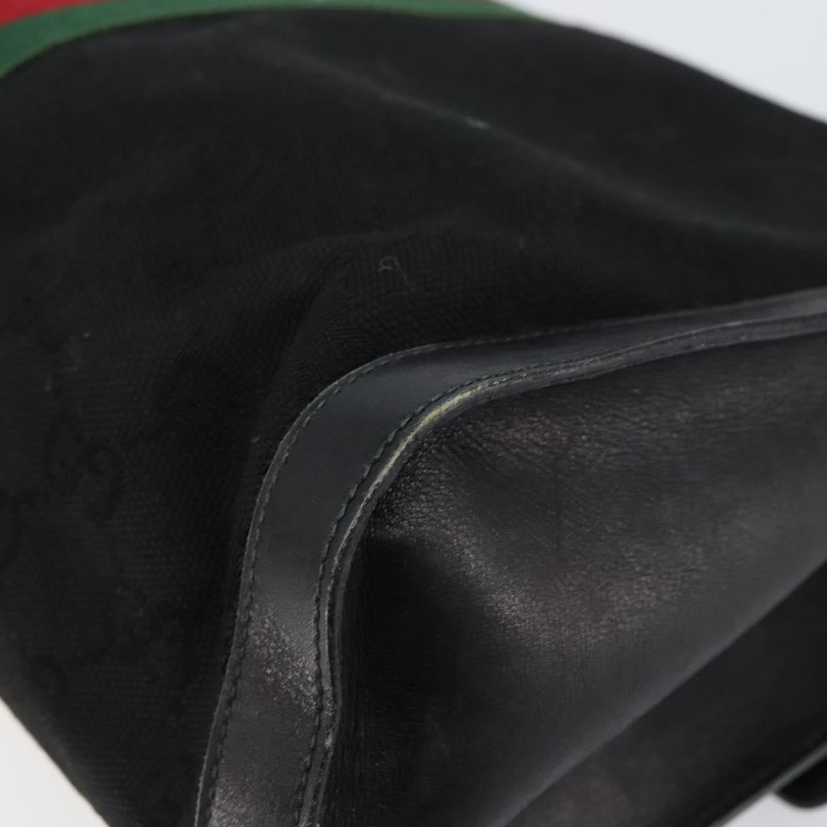 Gucci Sherry line pouch Canvas, BLACK, CANVAS, Clutche & pouche