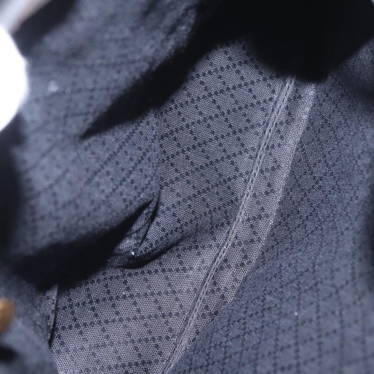 Gucci Vintage Bamboo Backpack Leather, BLACK, LEATHER, Backpack