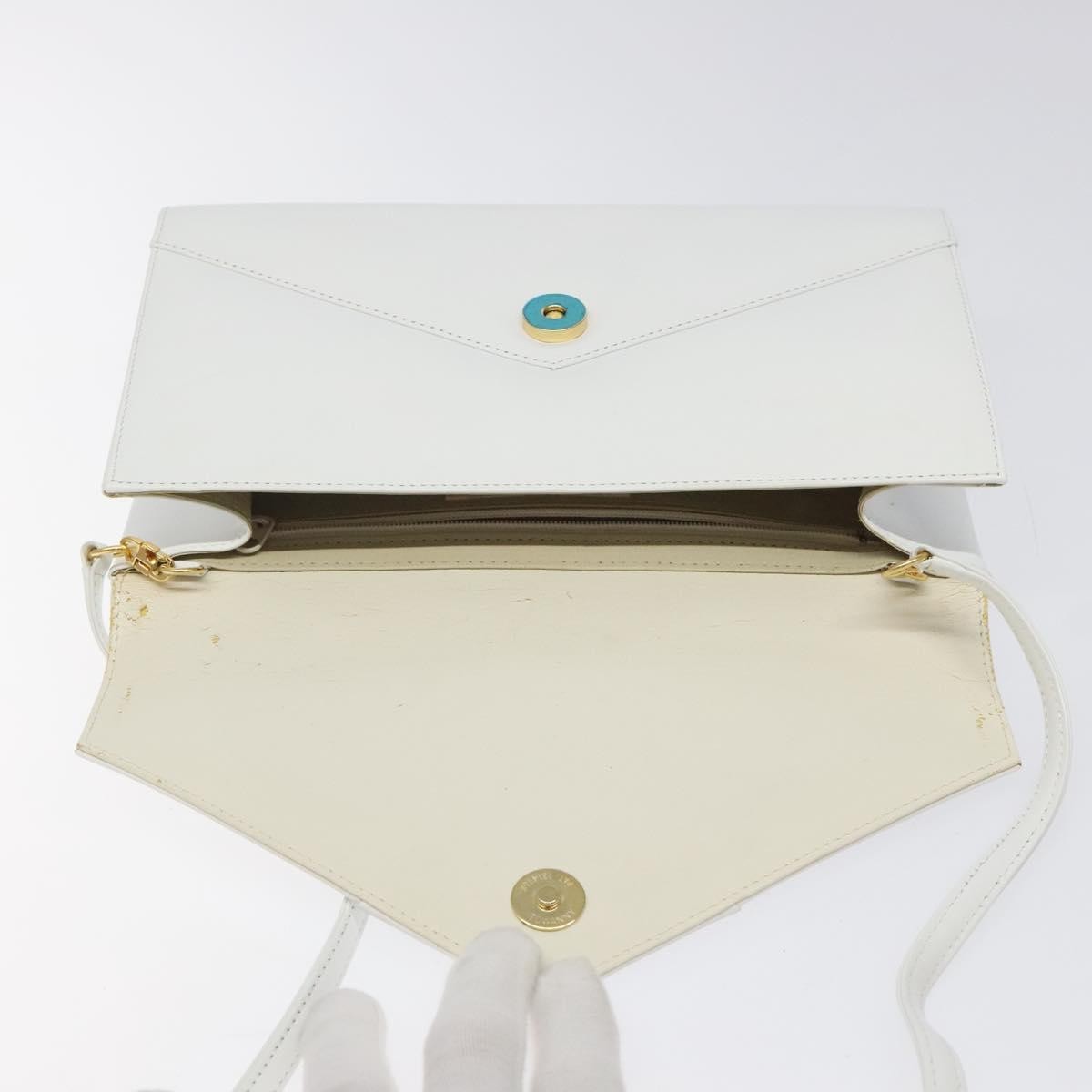 Givenchy Vintage 4G shoulder bag Leather, WHITE, LEATHER, Shoulder bag