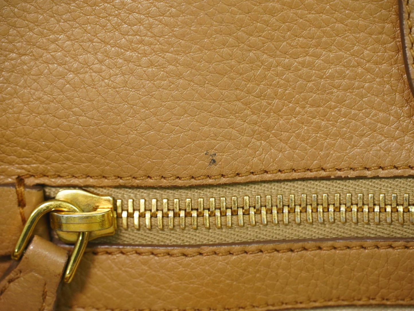 Prada Vintage Handbag Leather, BEIGE, LEATHER, Handbag