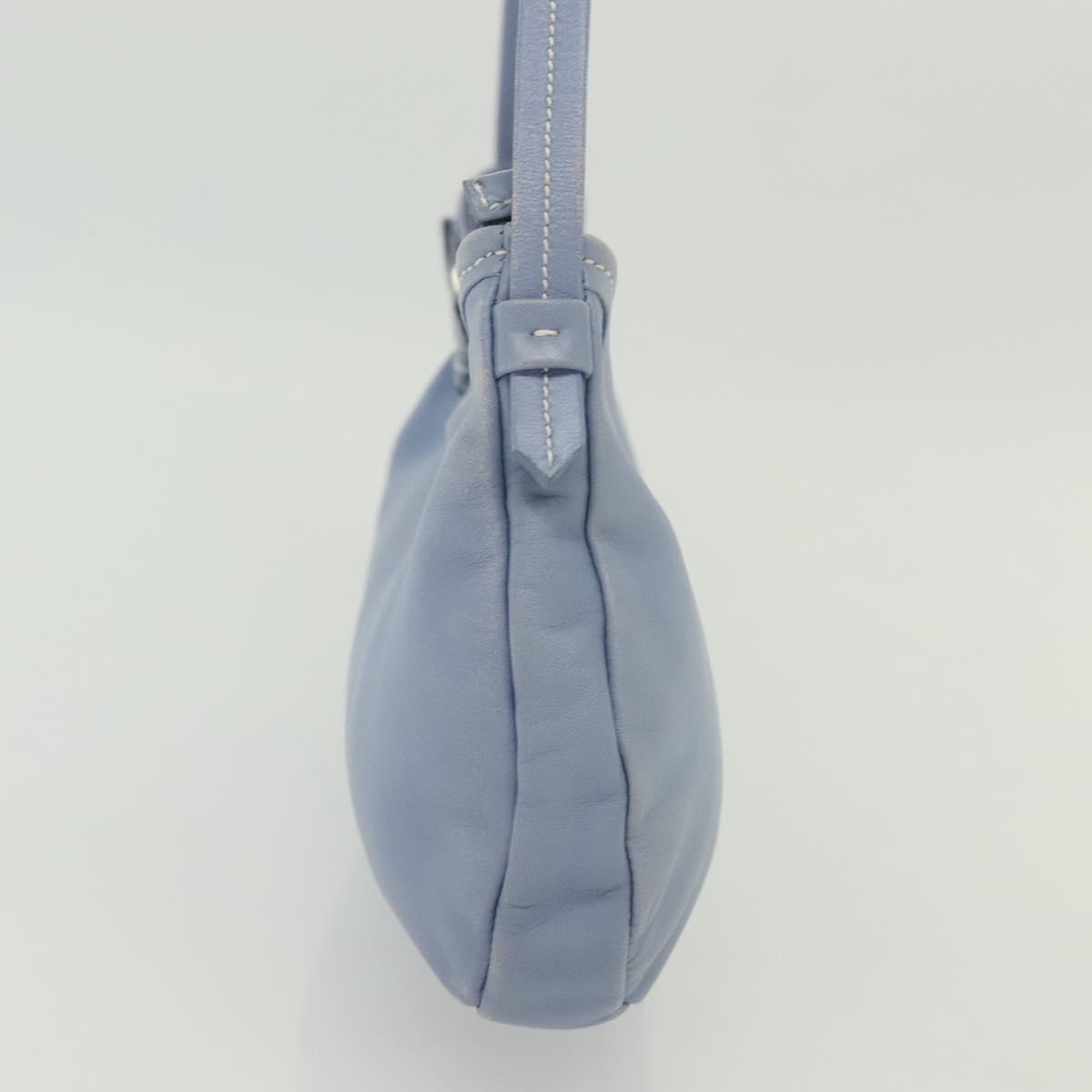 Salvatore Ferragamo Vala Shoulder Bag Leather, BLUE, LEATHER, Shoulder bag