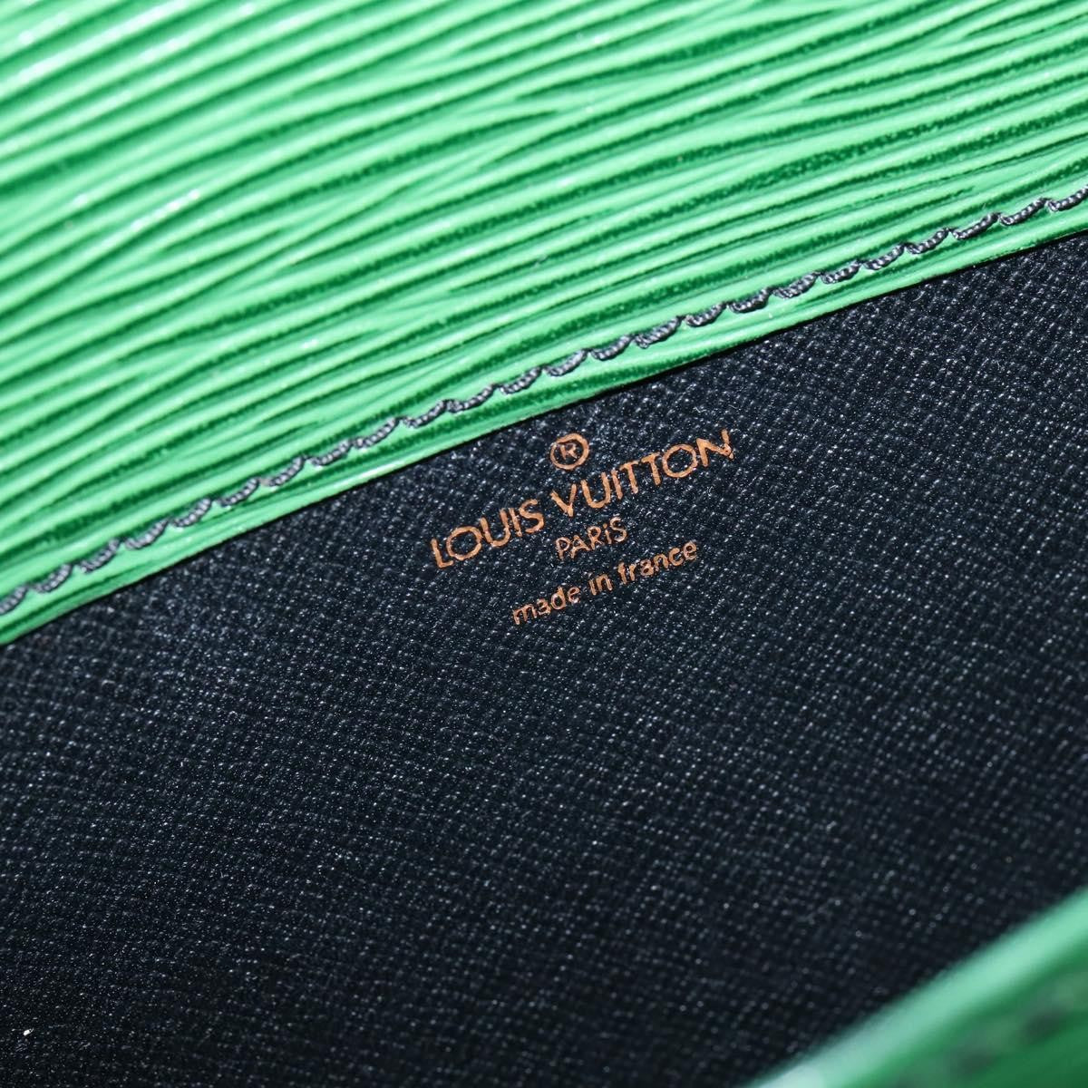 Louis Vuitton Cartouchiere Handbag Epi Leather, GREEN, LEATHER, Shoulder bag