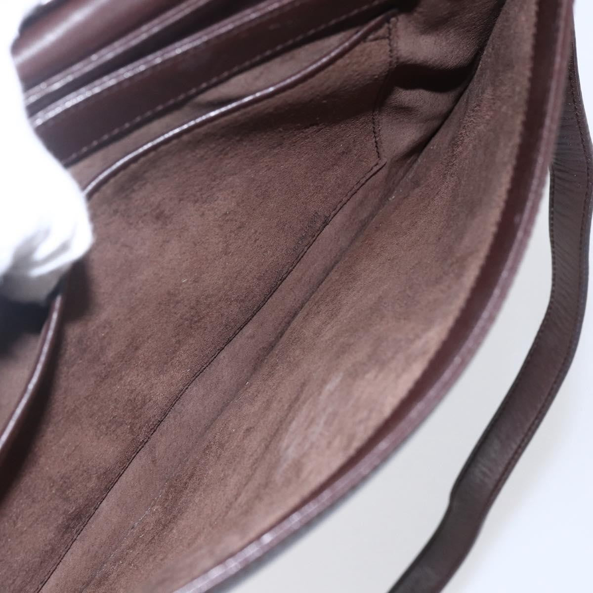 Gucci Vintage Shoulder Bag Leather, BROWN, LEATHER, Shoulder bag