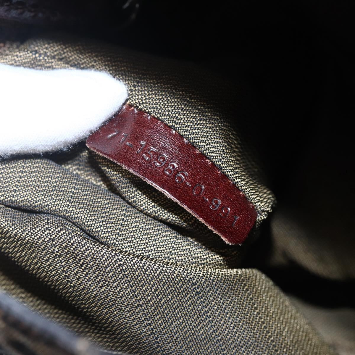 Fendi Vintage Shoulder Bag Zucca Canvas, KHAKI, CANVAS, Shoulder bag