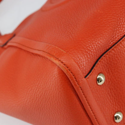 Gucci Soho Convertible Top Handle Bag Leather, ORANGE, LEATHER, Handbag