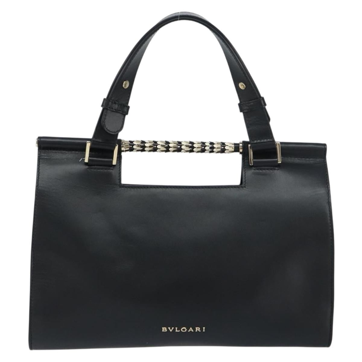 Bvlgari Serpenti Scaglie Day Bag Leather, BLACK, LEATHER, Handbag