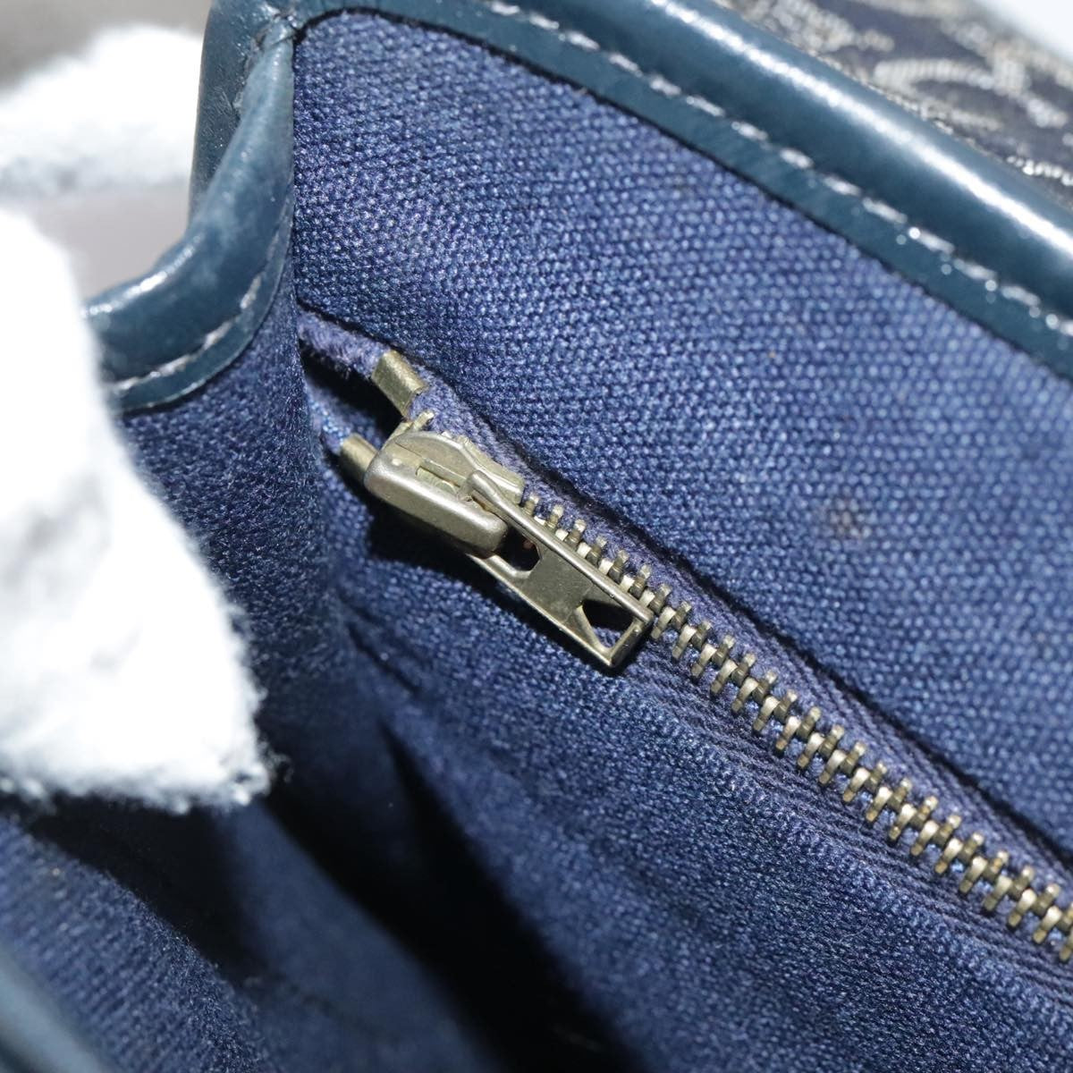 Celine C Sulky Handbag Canvas, NAVY, CANVAS, Handbag