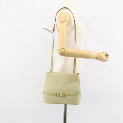 Salvatore Ferragamo Vala Shoulder Bag Suede, GREEN, SUEDE, Shoulder bag